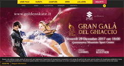 Desktop Screenshot of goldenskate.it